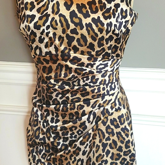 Cache Cheetah Print Midi Dress Size 4 - Picture 3 of 6